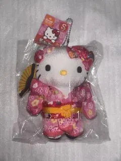 サンリオ ハローキティ 着物 ぬいぐるみ ボールチェーン　プチお守り 2個セット