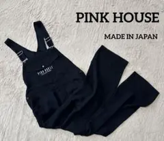 PINK HOUSE ピンクハウス サロペット オーバーオール 日本製 黒