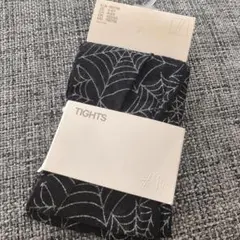 H&M スパイダーウェブ柄タイツ 110/115