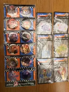 ズートピア　happyくじ　缶バッチ　アクリルキーホルダー　まとめ売り