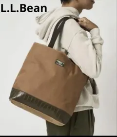 L.L.Bean エルエルビーン　ブラウン ナイロン　トートバッグ
