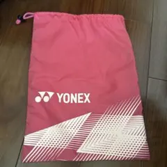 YONEX ピンク 収納袋 幾何学模様 シューズ入れ
