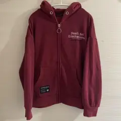 lovetoxicフルジップパーカー ボルドー ワイン レッド 赤 140cm