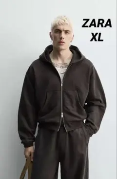 ZARA ザラ クロップドフィットフーディ XLのサムネイル