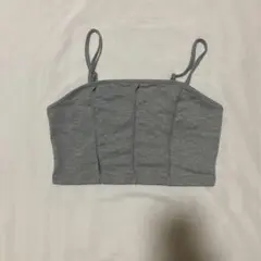 クロップド キャミソール グレー Mサイズ