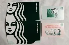 スターバックスカード 未削り スヌーピー２枚セット