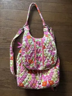 Vera Bradley 花柄　リュック　2way バックのサムネイル