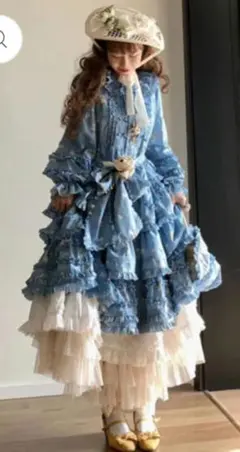 海外ブランド♡長袖ティアードワンピース