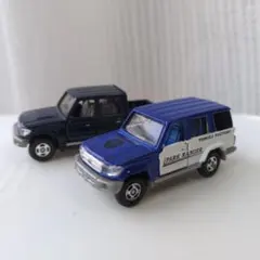 トミカ　ランドクルーザー　70系　組立工場　パークレンジャー　サファリパークのサムネイル