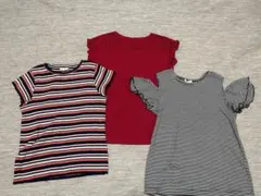 GUキッズ150ガールズTシャツ3枚セット⭐︎