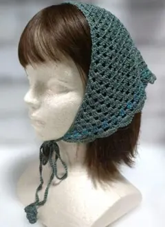 バブーシュカ　ヘッドドレス　ハンドメイド　かぎ編み