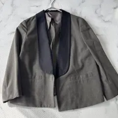 ✨美品✨ ソブ Sov. テーラードジャケット タキシードジャケット 36グレー