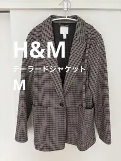 H&M チェック柄 テーラードジャケット