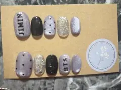 btsネイルチップ ハンドメイド　jimin
