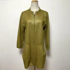 Jocomomola ホコモモラ オリーブグリーン ジャケット 42 合成皮革