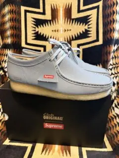 極美品✨Clarks/KITH rfstore_sosa1176l 26.5㎝ NYヤンキース ワラビー クラークス 靴