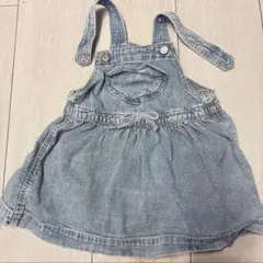 【babyGAP】デニム ジャンパースカート 12-18m 80cm