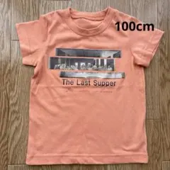KID BOW Tシャツ オレンジ　最後の晩餐　絵画Tシャツのサムネイル