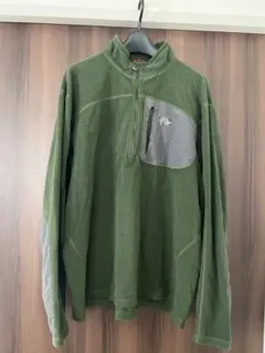 ノースフェイスハーフジップフリース薄手ロゴ