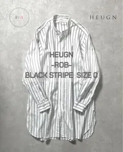トップス HEUGN Stripe Rod Band Collar Shirt 3 HEUGN Stripe Rod Band Collar Shirt 3 - メルカリ