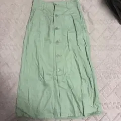 GUミントグリーン ロングタイトスカート