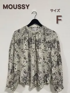 【タグ付き新品】MOUSSY 花柄 長袖ブラウス サイズF