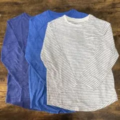 next 長袖 Tシャツ ロンティー 3枚セット 保育園 通園 ボーダー