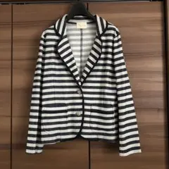 ボーダー柄ジャケット