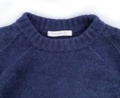 ギャルリーヴィー　ダークネイビー ニットロングワンピース 長袖