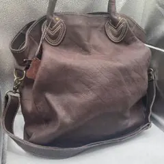 希少 y2k 00s JAS m.b イントレチャート風レザーショルダーバッグ 