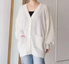 tiptop 変わり編みVネックBIGカーディガン