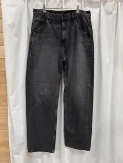 よこやん様:ユニクロ　ワイドフィットジーンズ　ブラック