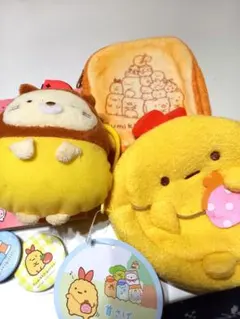 激レア2017年発売すみっコぐらし3点セット(えびフライ、ねこ)など　おまけ付き