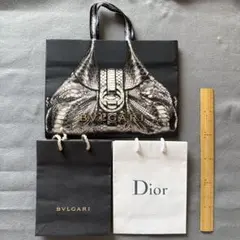 BVLGARI Dior ショッパー 紙袋 3枚セットのサムネイル