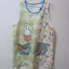 【新品】ミッフィー Miffy エプロン 動物　チェック柄保育士　LL-3Lのサムネイル