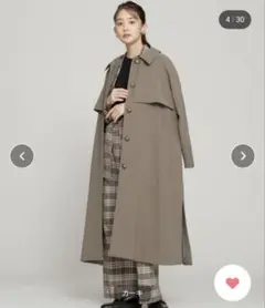 週末セール☆ほぼ未使用☆NANO universe ダブルクロスロングコート