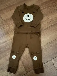 H&M クマ顔セットアップ　12-18M