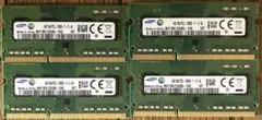 【中古】Samsung製ノートPCメモリ 4GB４枚セットのサムネイル