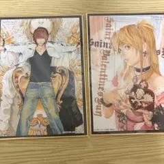 【デスノート】デスノート展　ミニ色紙コレクション　夜神月　弥海砂