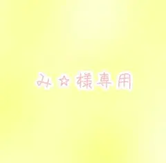 み⭐様専用ページ