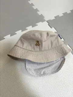 POLO クマ刺繍 バケットハット ベージュ　50㎝