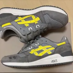 KITH asics コラボ ゲルライト3 27.5cm 中古 グレー×イエローのサムネイル
