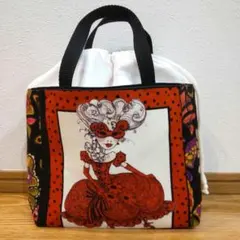 ハンドメイド　ミニトート　ロラライハリス