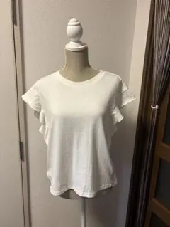 INGNI フリル袖 ホワイトTシャツ