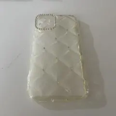 iPhone12用ダイヤモンドキルティングケース　新品未使用