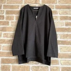 【タグ付】SUN VALLEY キーネック カットソー プルオーバー ダンガリー