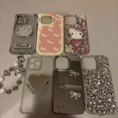 iPhone14ProMAXケース キティちゃん キラキラ