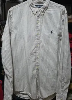90s polo by ralph lauren ストライプBDシャツのサムネイル