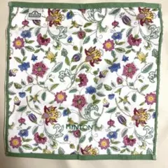 新品！MINTON ミントン タオルハンカチ 花柄 グリーン ホワイト ピンクのサムネイル