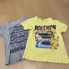 ポケモン Tシャツセット グレー イエロー　UNIQLO 2枚セット